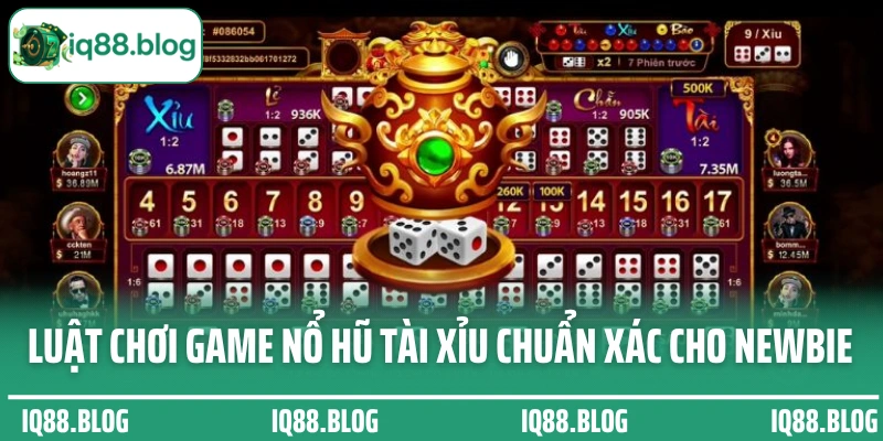 Luật chơi game nổ hũ tài xỉu chuẩn xác cho newbie